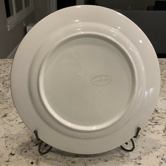 COOP Ceramiche Toscane Large 13.5" Deep Plate Platter Handpainted Italy Fruit - Picture 7 of 11